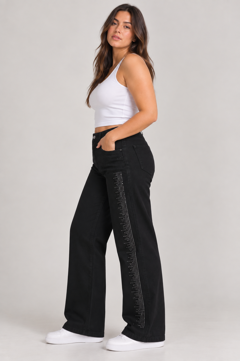 Jean Cami con strass | Talles: 54, 46